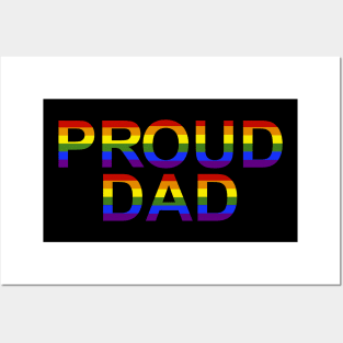 Rainbow Proud Dad LGBTQ Pride Posters and Art